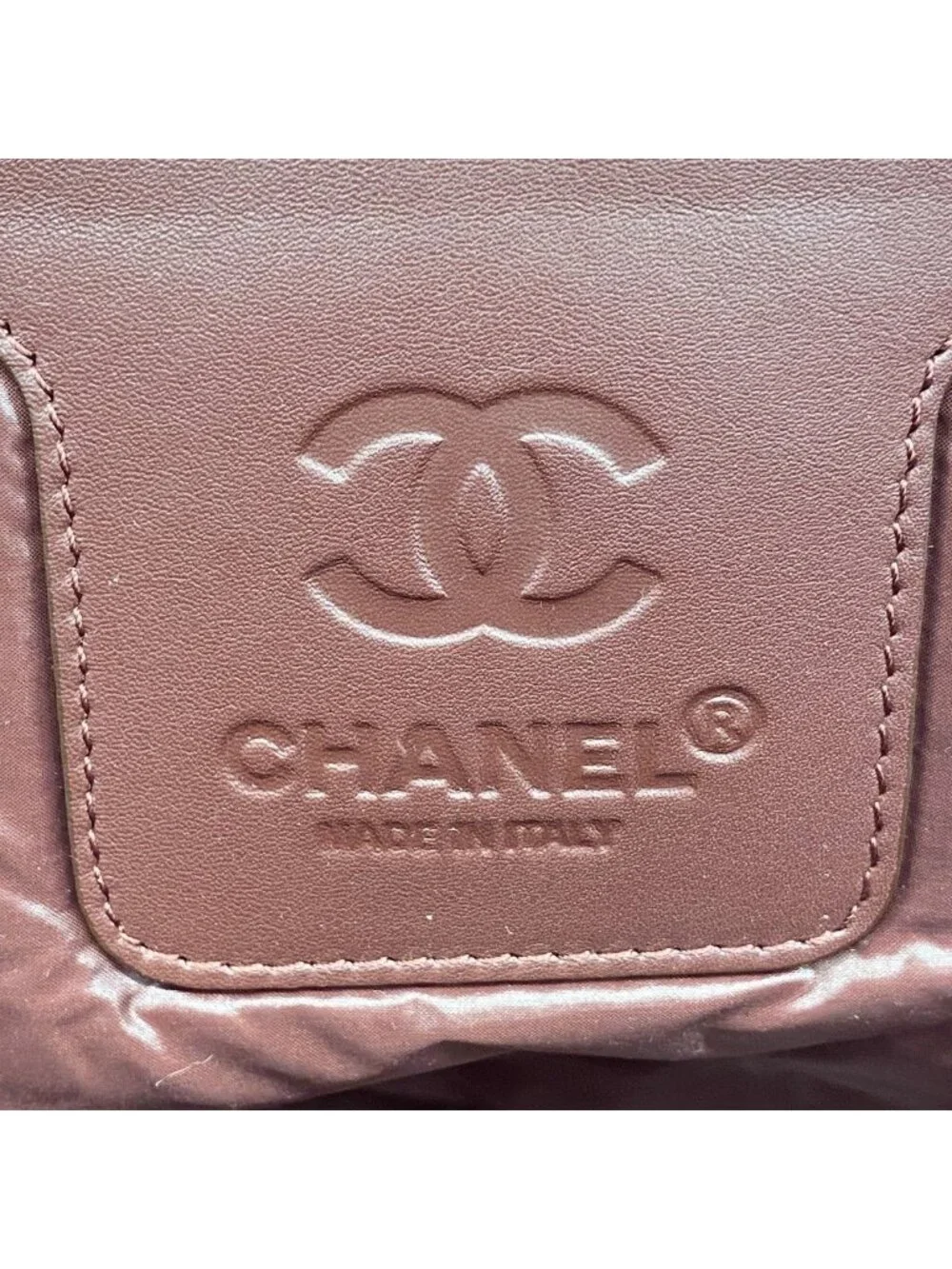 Chanel Handbag Coco Cocoon Nylon Black Silver